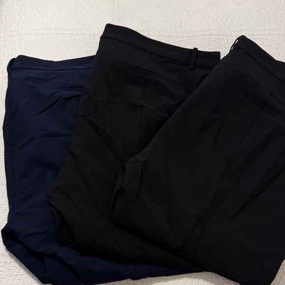 J. Crew Factory Pants - J. Crew Factory Lot Women’s Ruby Full-Length Pant in Black (2) and Navy (1)